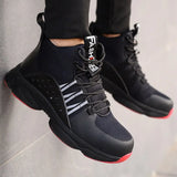Lightweight Safety Shoes Steel Toe Work Breathable Ankle Boots Work Sneakers Men Shoes Anti-smash Work Boots Plus Size