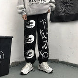 Elastic Waistband Loose Harem Embroidery Tie Dye Contrast Jogger Pant Women Man Streetwear Korean Harajuku Punk Hip