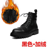 Top Boots Fashion Versatile High Top Men Shoes Motorcycle Boots Comfortable Breathable Winter Non-slip