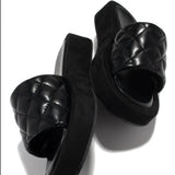 Breakj One-Word Slippers 2025 New Summer And Autumn Thick Bottom Slippers Women's Beach Fish Mouth Cold Tug Women
