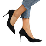 Breakj New Sexy Velvet High-Heeled High-Heeled High-Heeled High-Heeled High-Heeled Shoes Commute A Single Shoe Large
