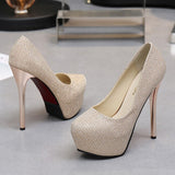 stiletto women's shoes 14cm high heels fashion super high heel shoes platform sexy pump high heels bridal shoes