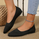 Breakj Large Size Spring And Autumn New Pointed Solid Color Leisure A Foot Pedal Single Shoe