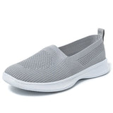 Summer Women Shoes Knitting Sock Women's Sneakers Slip On Shoes Lightweight Flat Women's sports shoes Plus Size