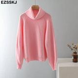 thick dazy oversized wool Sweaters Women 2021 puff sleeve Winter sweater Pullovers Loose Female Warm Basic sweater