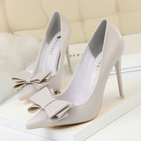 Shoes Bow Woman Pumps Sexy High Heels Shoes Women Stiletto Casual Women Heels Office Shoes Women Basic Pump Ladies