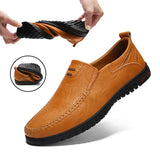 Leather Men Shoes Luxury Brand 2021 Casual Slip on Formal Loafers Men Moccasins Italian Black Male Driving Shoes
