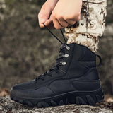 Breakj Men's Shoes Outdoor Work Boots Climbing Boots Autumn And Winter High Help Wear And Anti-Slip Hiking Cross-Country