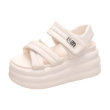 Breakj Platform Sandals Women 2024 Summer Wear New Fashion Versatile Muffin Sole Casual Sports Sandals