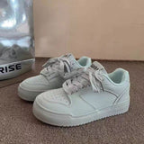 Breakj Color Small White Shoes Women's Board Shoes Comfortable Platform Small Clear Fresh Air Fashion Joker College Style Lovers