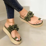2022 Hot Sales Woman Sandals Platform Flower Slipper Casual Beach Flip Flops Sandals Women Summer Sexy High Heel