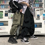 Sweatpants Big Pockest High Waist Pants Women Loose Korean Fashion Unisex Harajuku Korean Capris Moda
