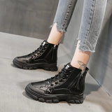 Winter Casual Sports Women Boots for Ladies Zipper Sewing Motorcycle Ankle Boot Shoes Woman Street Style Zapatillas