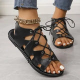 Size Women's Shoes In The Summer Of 2024, The New Strapped Fish Mouth Flat-Soled Roman Shoes Leisure Women's