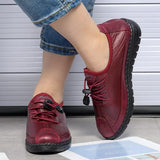 Flat Shoes Woman PU Leather snow boots women mom shoes women's winter shoes Female Casual winter boots soft Women's