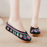 Breakj Sequined Nail Beads Pierced With Sandals In Women's Embroidered Cloth