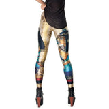 Digital Printed Sexy Leggings Women Cleopatra Push Up Pants Egypt Pharaoh Pattern Fitness