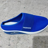 Breakj Summer Large-Size Lazy One Foot Pedaled Net Thick Bottom Slippers Women Slope And Slippers