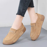 Breakj Autumn And Winter New Large-Size Women Rocking Shoes Anti-Velvet Flat Bottom Women's Cake Shoes Korean Version Of Women's Single