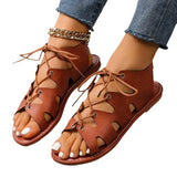 Size Women's Shoes In The Summer Of 2024, The New Strapped Fish Mouth Flat-Soled Roman Shoes Leisure Women's