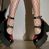 Design Buckle Decor Platform Mary Janes Pumps 2023 Spring Dropship Platform Sweet Comfy Woman Shoes