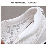 Summer Lace-up Breathable Women Sandals Wedges Chunky Heels Height Increasing Paltform Female Ladies Shoes Zapatos De