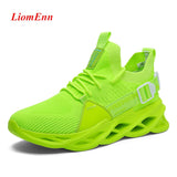 Sneakers Women's Flat Tennis Shoes White Green Yellow Running Sneakers Light Breathable Mesh basket femme Big Size