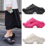 2024 New Summer Wedges Slippers for Women Eva Thick Bottom Beach Flip Flops Woman Non Slip Platform Sandals Shoes