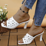 Outdoor Plus Size High Heel Pearl Fashion High Heels