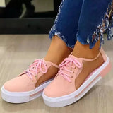 Women Sneakers 2022 Fashion Lace Up Sneakers For Women Comfortable Platform Sneakers Soft Casual Shoes Plus Size Female