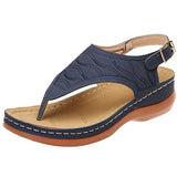 Clip Toe Wedges Sandals for Women 2023 Summer Rome Platform Sandalias Woman Non Slip Beach Shoes Mujer Plus Size