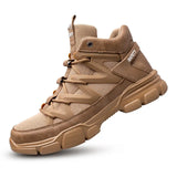 New Work Safety Shoes Men Ankle Boots Steel Toe Shoe Man Anti-Smashing Working Shoes Mens Casual Sneakers Lightweight
