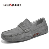 Summer Men Casual Shoes Luxury Brand Genuine Leather Men Loafers Moccasins Breathable Slip on Italian Style Driving
