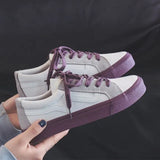 New Women Sneaker Fashion Breathble Vulcanized Shoes Platform Lace Up Casual White Shoes Tenis Feminino Zapatillas