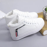 Women Ankle Boots 2024 New Warm Plush Winter Woman Sneakers Casual Lace Up Ladies Platform Boots Women Short Snow