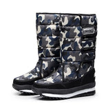 Women Snow Boots Platform Winter Boots Thick Plush Waterproof Non-slip Boots Fashion Women Winter Shoes Warm Fur Botas
