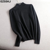 color O-Neck basic sweater thick Women Sweater Pullover Casua Long Sleeve Sweater for women Female pullover