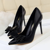 Shoes Bow Woman Pumps Sexy High Heels Shoes Women Stiletto Casual Women Heels Office Shoes Women Basic Pump Ladies
