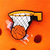Ball Game Style PVC Shoe Charms Decorations Mini Basketball Soccer Rugby Designer Shoes Buckle Accessories Croc