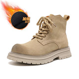Breakj Martens Couples Fall 2024 Short Boots Fashion Ready Large Yellow Boots British Style Work Boots