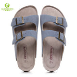 Summer Men's Mule Clogs Slippers High Quality Classic Two Buckle Cork Slides Sandals Footwear For Men Women Unisex