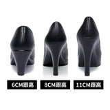 Cheongsam Catwalk High Heels Women's Stilettos Black Large Size 4243 Professional Work