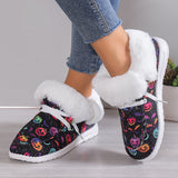 Autumn And Winter New Cloth Cotton Shoes Leisure Snow Shoes Low-Top Velveteen Women's Cotton Shoes Large-Size