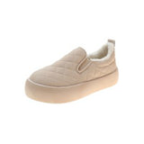 Breakj Shoes Women A Foot Trot Lazy Hairy Shoes Plus Velvet Warm Winter Wear Fashion Flat Bean Cotton