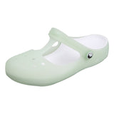 Women Mules Clogs 2022 Beach Breathable Mary Janes Slippers Woman's Sandals Jelly Shoes Cute Sweet Garden Shoes
