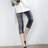 Workout Women Leggings Summer Balck Jegging High Waist Elastic Capri Fitness Legging Mujer