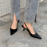 Breakj Summer New Korean Version Of Web Celebrity Ins Most Popular Pointed Shallow High Heels With Single Shoes