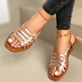 Summer New Women's Sandals Large-Size Flat-Soled Women's Sandals Are Sold