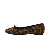 designer leopard flats women square toe bowtie ballet shoes famous slip on loafers ladies espadrilles shoes moccasins