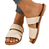 Breakj Slippers Female Large Size 2024 Spring / Summer Leisure Wear A Toe With Flat
